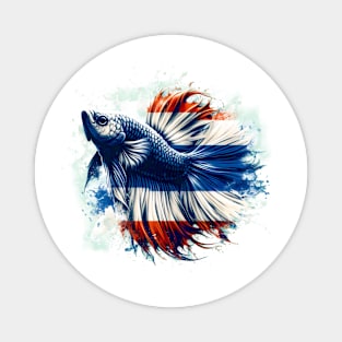 Betta Plakat Thailand Flag Siamese Fighting Fish Aquarium Magnet